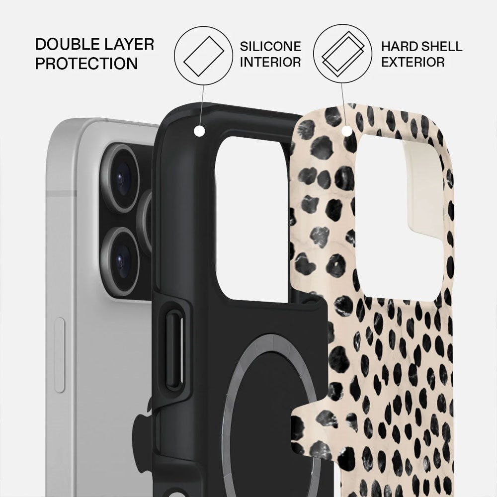 iPhone 17 Pro Burga Tough Fashion Cover - MagSafe Kompatibel - Almond Latte