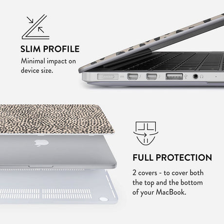 Burga Macbook Pro 16 M1/M2 (2021-2023) Fashion Cover - Almond Latte