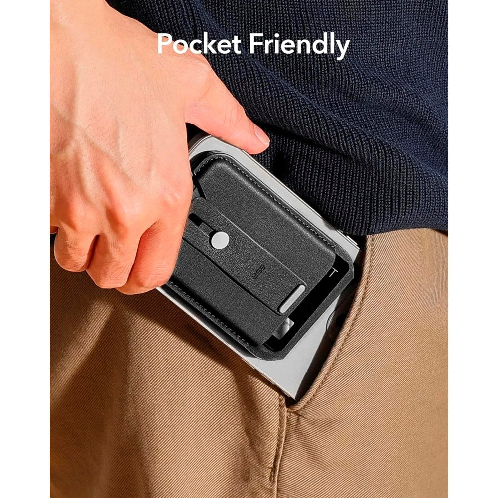 ESR - GripWallet Kortholder m. Ståfunktion - MagSafe Kompatibel - Sort