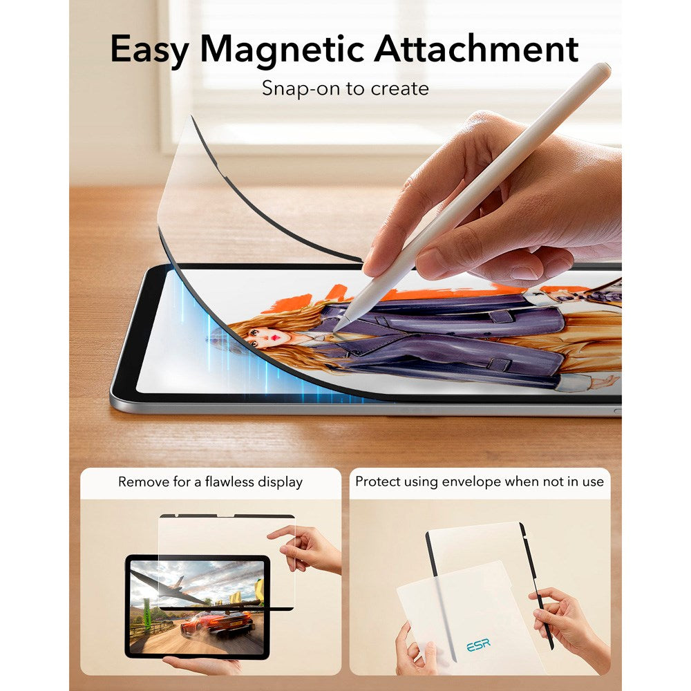 ESR iPad 11" (2025) / 10.9" (2024 / 2022) Papir Skærmbeskyttelse - Mat / Gennemsigtig