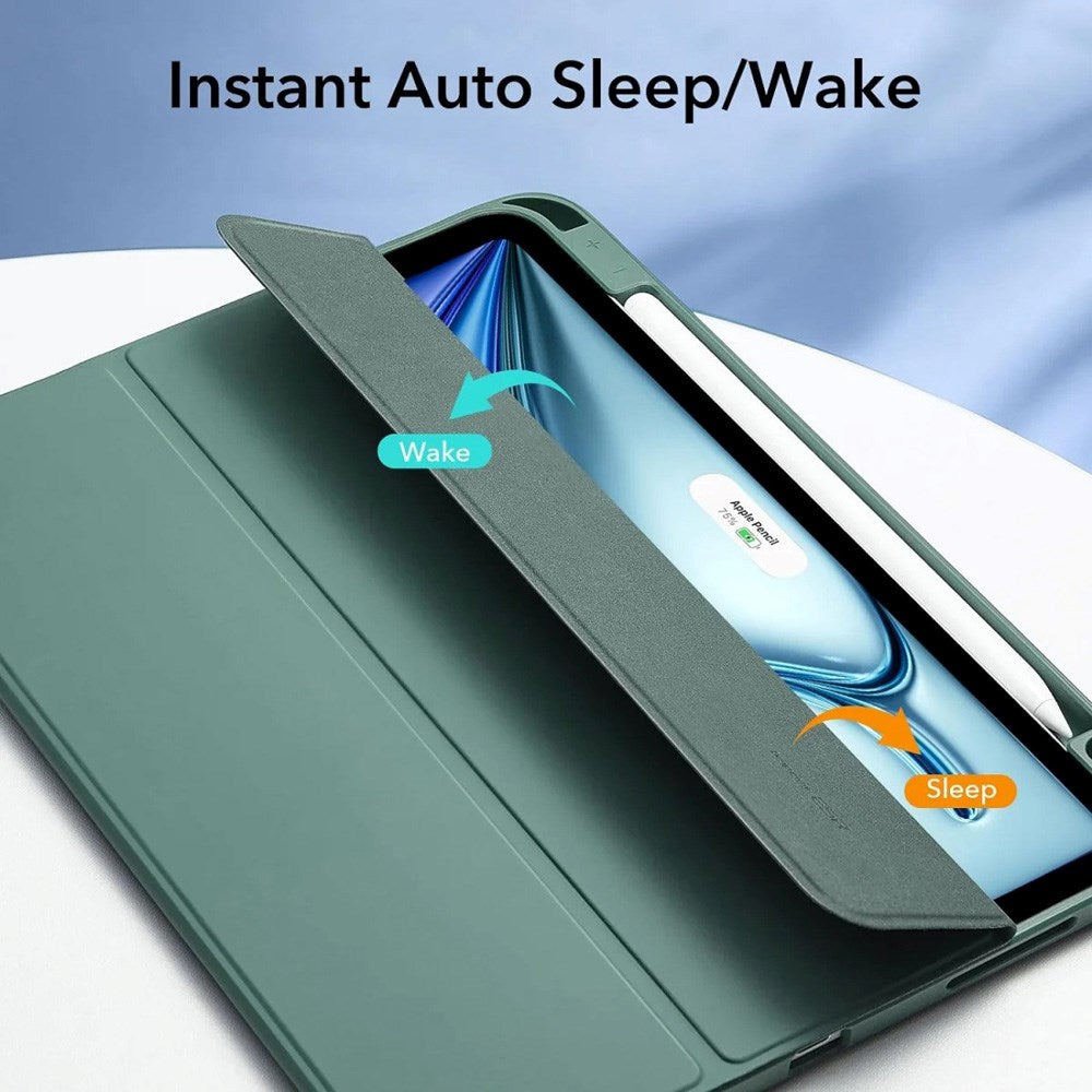 ESR iPad Air 11" (2025 / 2024) / Air 10.9" (2022 / 2020) Rebound Flip Cover - Grøn