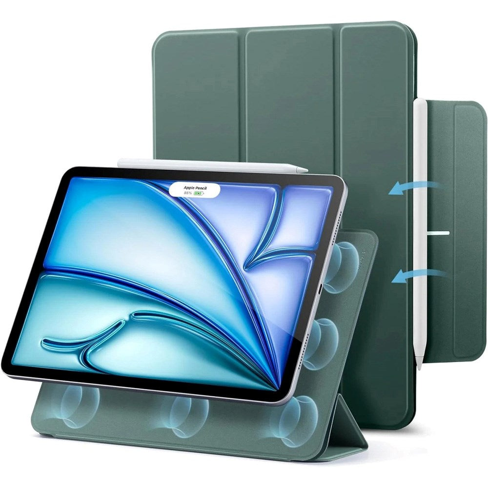 ESR iPad Air 11" (2025 / 2024) / Air 10.9" (2022 / 2020) / Pro 11" (2018) Rebound Magnetic Cover - Grøn