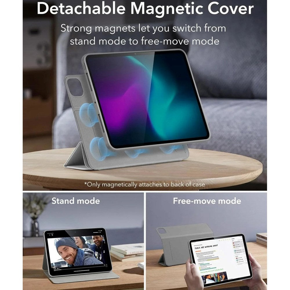 ESR iPad Pro 13" (2025 / 2024) Rebound Hybrid Flip Cover - Grå