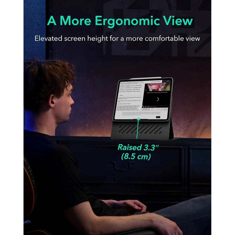 ESR iPad Air 13" (2025 / 2024) Shift Flip Cover - Sort