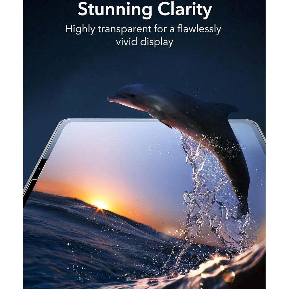 ESR iPad Pro 13" (2024) Skærmbeskyttelsesglas - m. Monteringsramme - 2 Stk. - Gennemsigtig