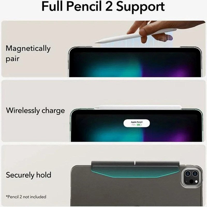 ESR iPad Pro 13" (2025 / 2024) Ascend Tri-Fold Cover - Sort