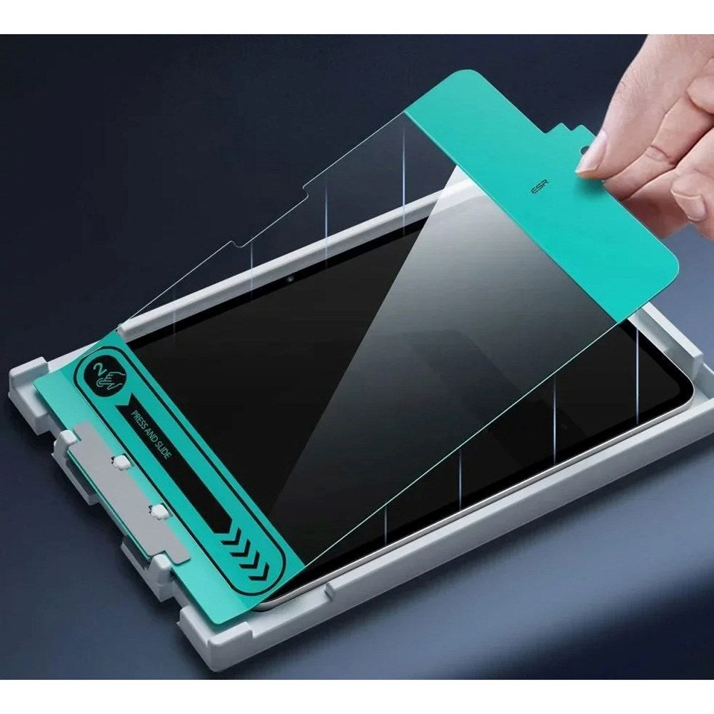 ESR iPad Air 11" (2025 / 2024) Skærmbeskyttelsesglas - m. Monteringsramme - 2 Stk. - Gennemsigtig