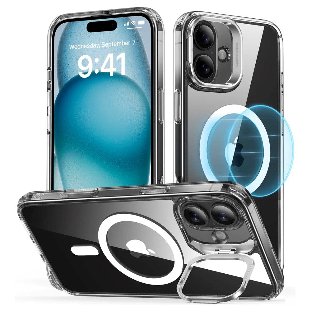 ESR - iPhone 16 - Classic Hybrid Cover m. Kickstand - MagSafe Kompatibel - Gennemsigtig
