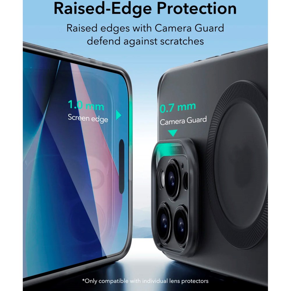 ESR - iPhone 16 Pro - Zero Clear Fleksibelt Plastik Cover - MagSafe Kompatibel - Mat Sort