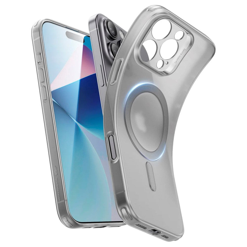 ESR - iPhone 16 Pro - Zero Clear Fleksibelt Plastik Cover - MagSafe Kompatibel - Mat Grå