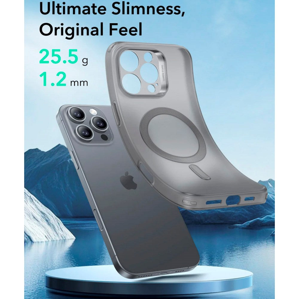 ESR - iPhone 16 Pro - Zero Clear Fleksibelt Plastik Cover - MagSafe Kompatibel - Mat Grå