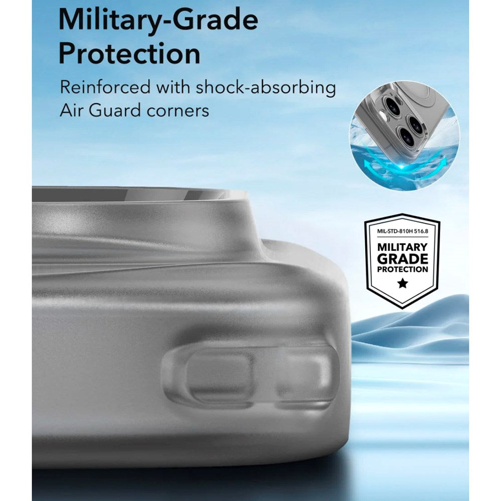 ESR - iPhone 16 Pro - Zero Clear Fleksibelt Plastik Cover - MagSafe Kompatibel - Mat Grå