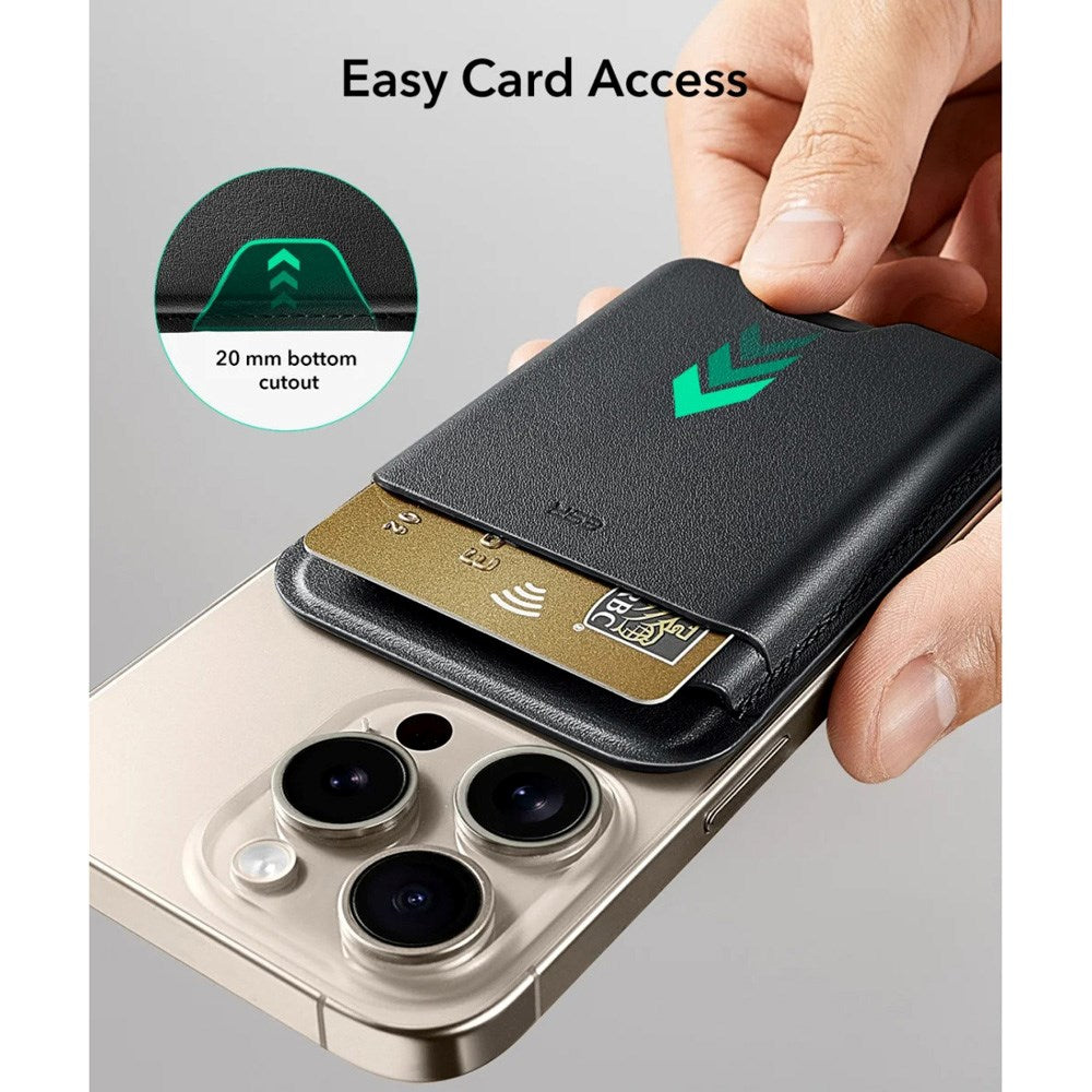 ESR Kunstlæder Kortholder m. MagSafe - Blå