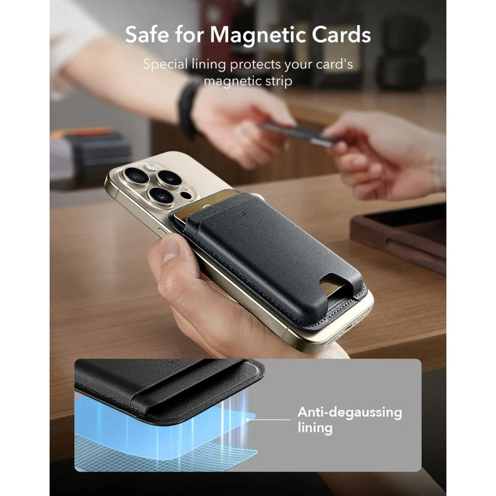 ESR Kunstlæder Kortholder m. MagSafe - Brun