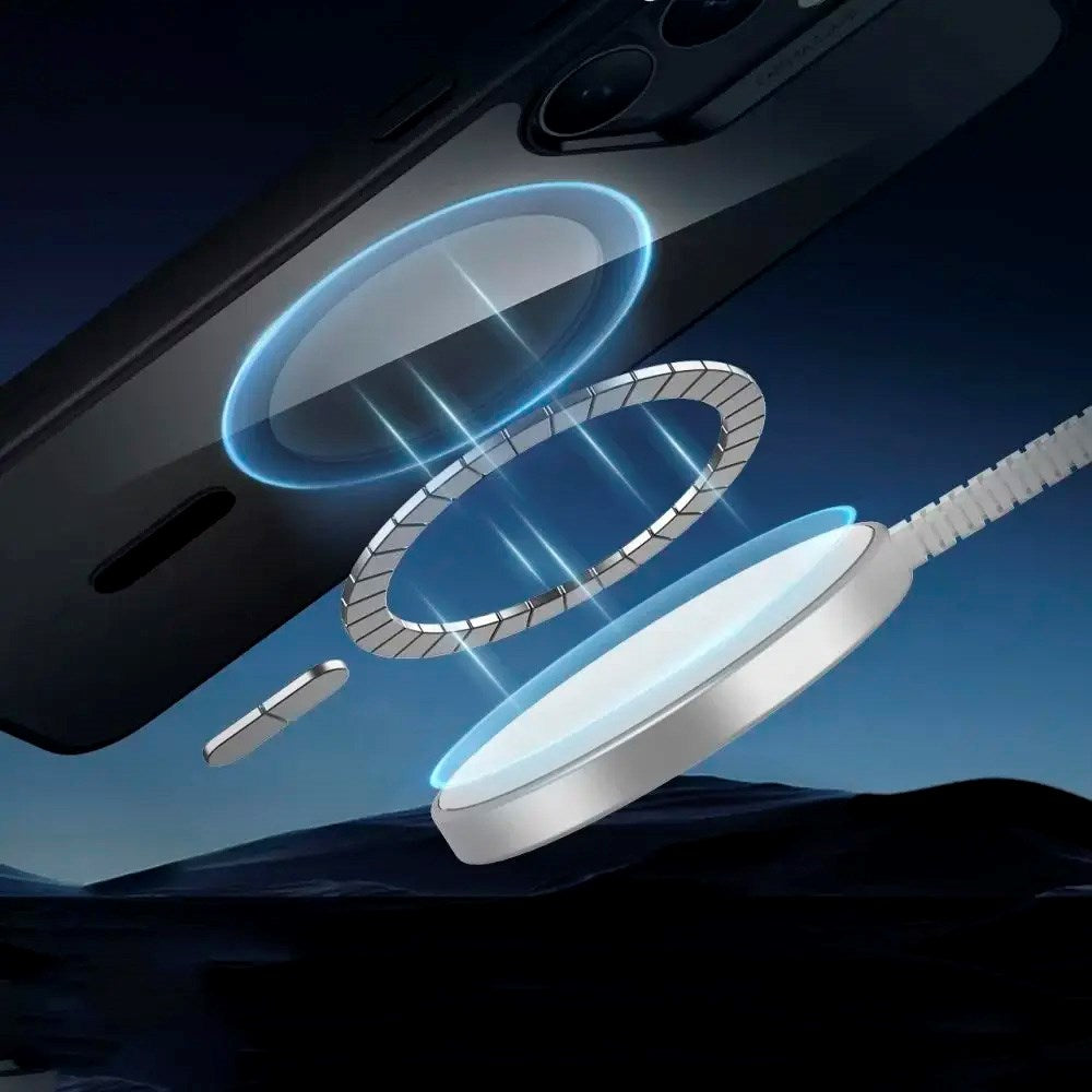 ESR - Samsung Galaxy S25+ (Plus) - Classic Hybrid Cover - MagSafe Kompatibel - Gennemsigtig / Sort