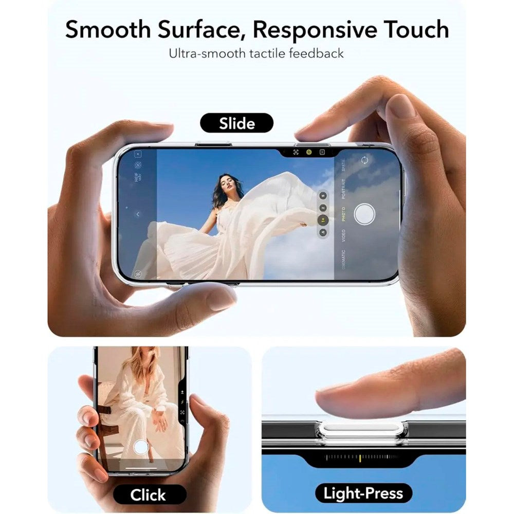 ESR - iPhone 16 Pro Max - Classic Hybrid Cover m. Kickstand - MagSafe Kompatibel - Gennemsigtig