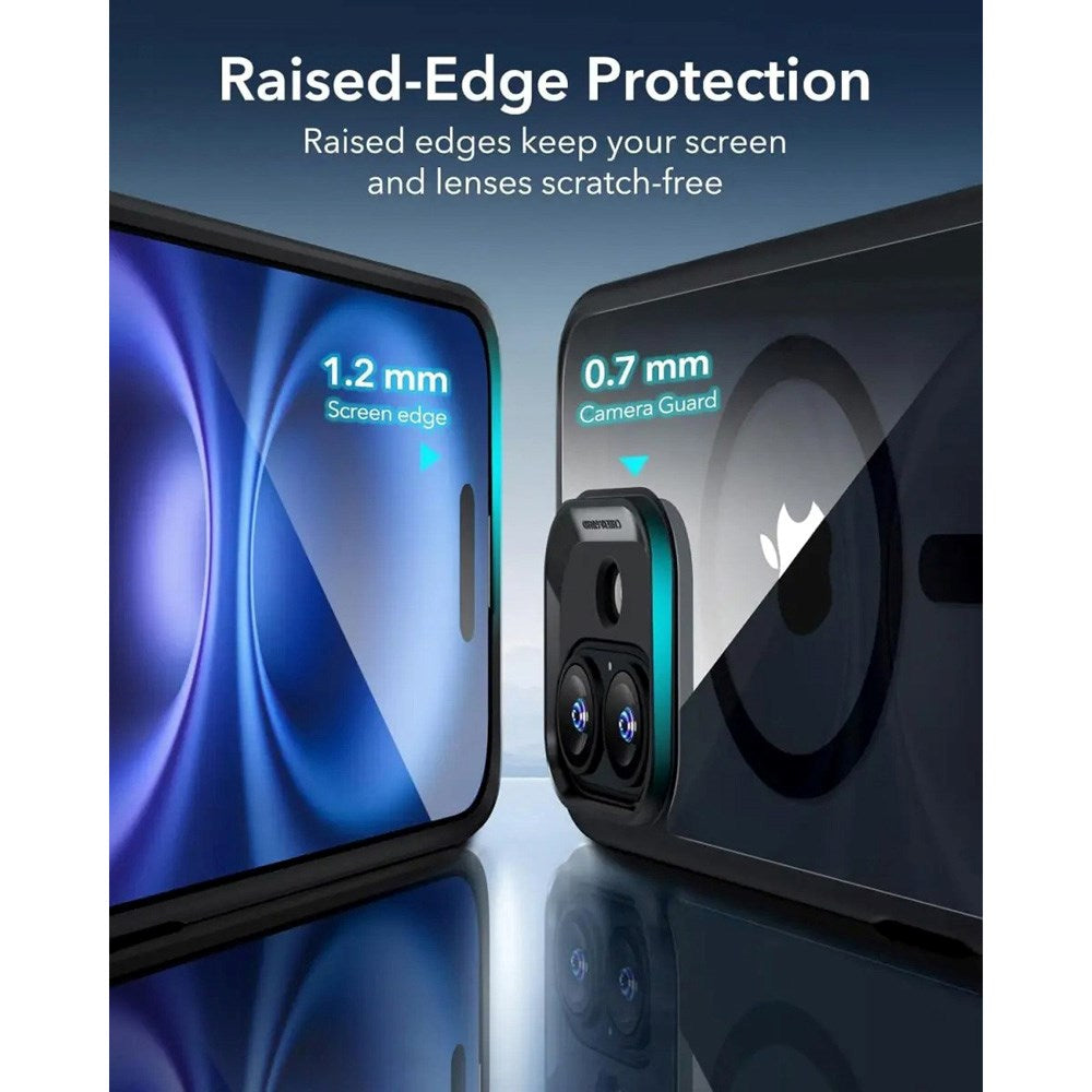 ESR iPhone 16 Classic Hybrid Cover m. Adgang til Camera Control Knap - MagSafe Kompatibel - Gennemsigtig / Sort