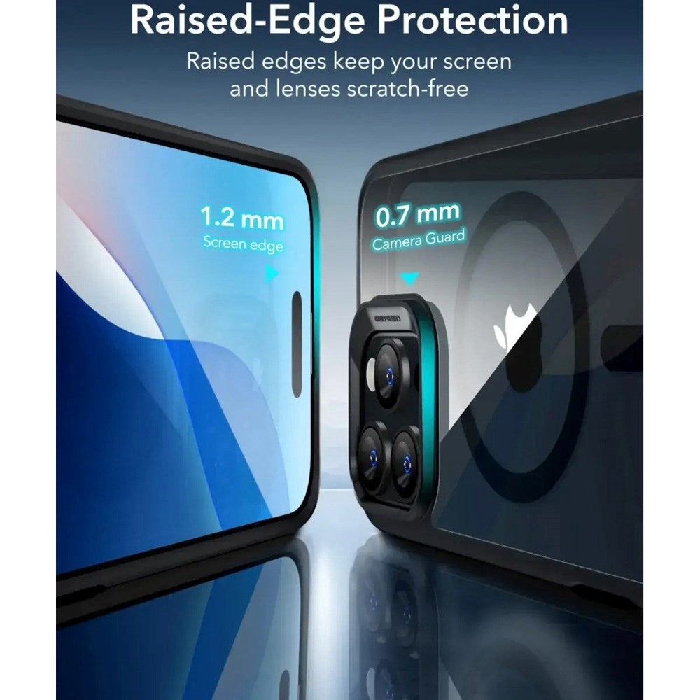 ESR iPhone 16 Pro Classic Hybrid Cover m. Adgang til Camera Control Knap - MagSafe Kompatibel - Gennemsigtig / Sort