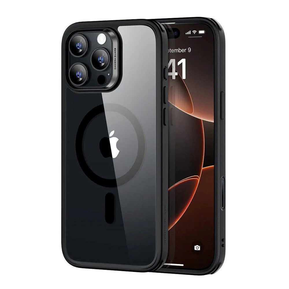 ESR iPhone 16 Pro Classic Hybrid Cover m. Adgang til Camera Control Knap - MagSafe Kompatibel - Gennemsigtig / Sort
