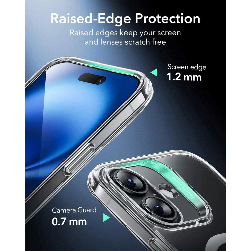 ESR iPhone 16 Plus Classic Hybrid Cover m. Adgang til Camera Control Knap - MagSafe Kompatibel - Gennemsigtig