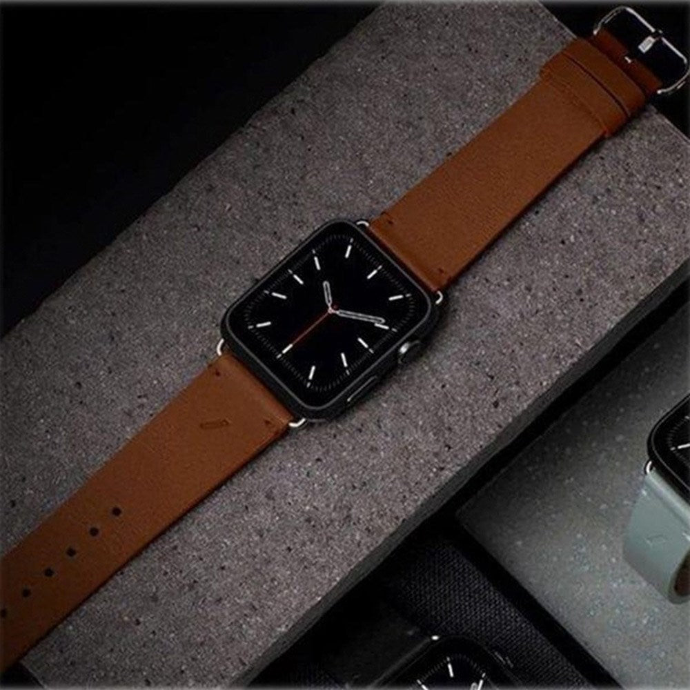 Native Union Apple Watch (38/40/SE/41/42mm) Classic Ægte Læder Rem - Brun