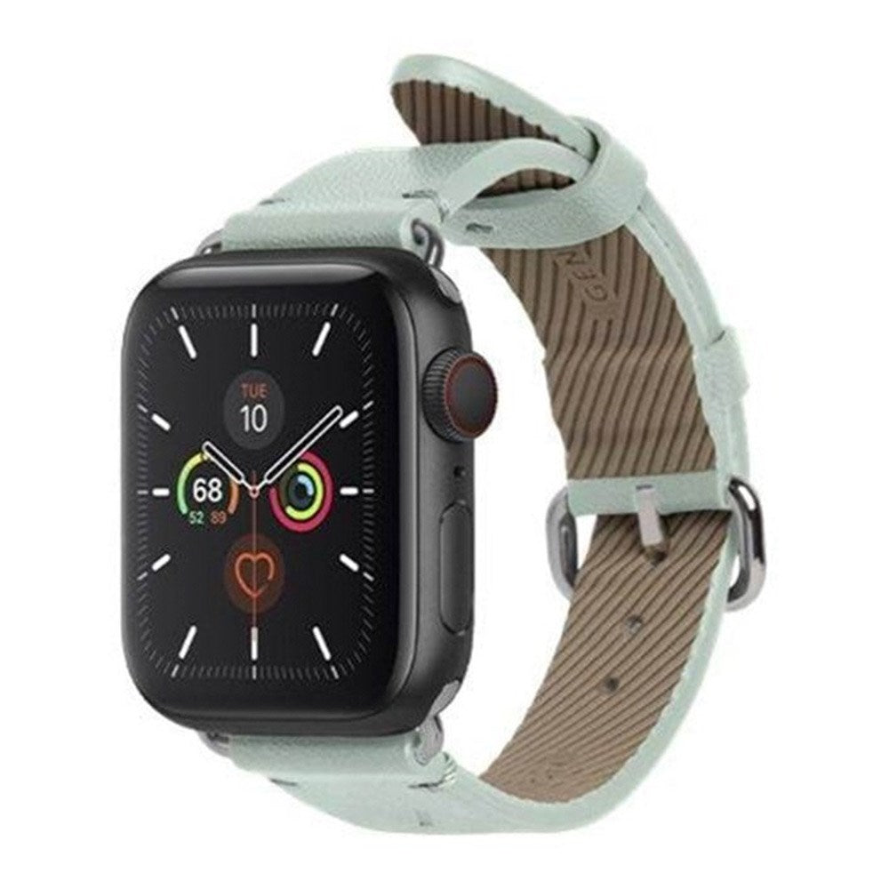 Native Union Apple Watch (38/40/SE/41/42mm) Classic Ægte Læder Rem - Grøn