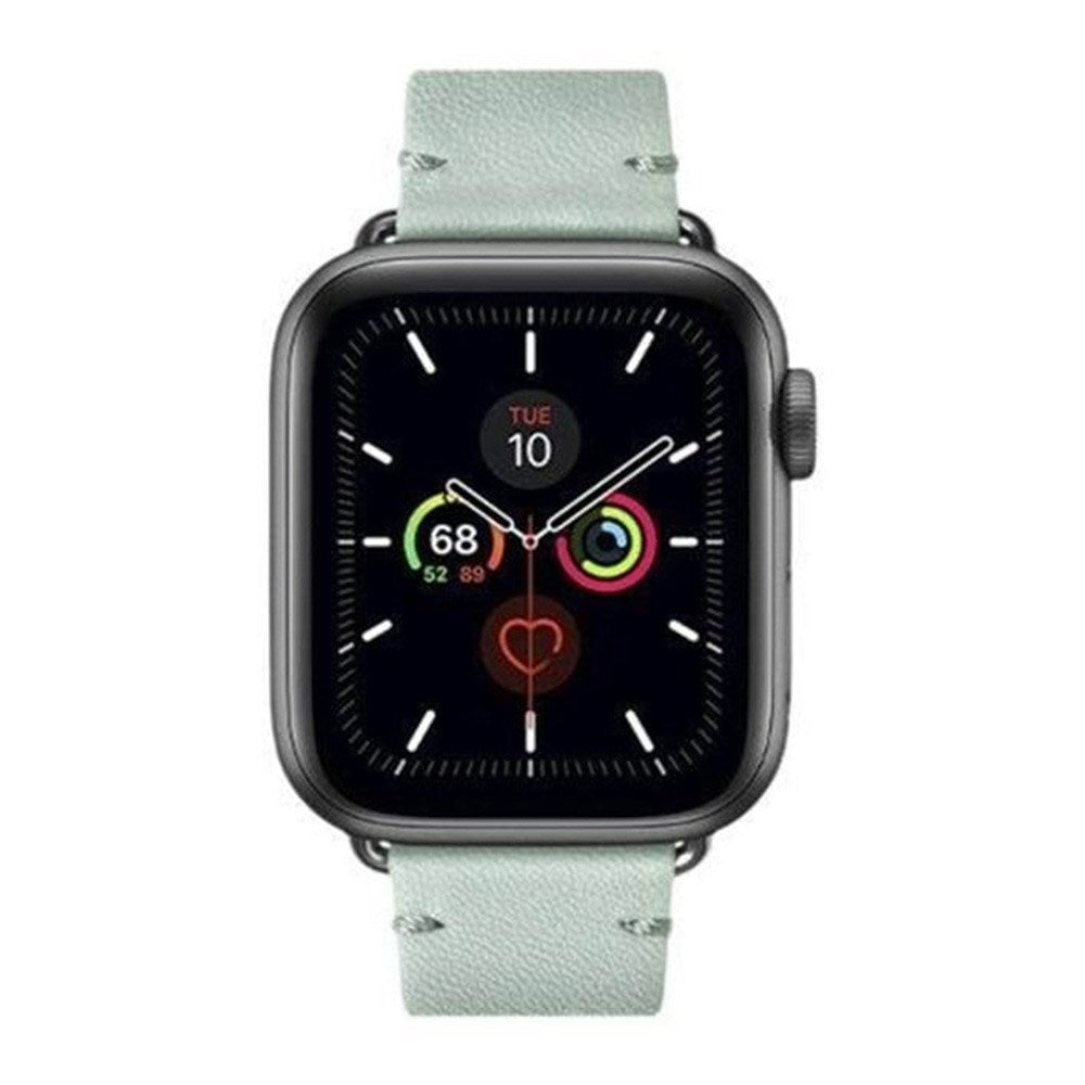 Native Union Apple Watch (42/44/SE/45/46/49mm) Classic Ægte Læder Rem - Grøn