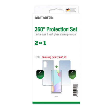 Samsung Galaxy A52 (4G / 5G) 4smarts 360⁰ Protection Set (Cover + Hærdet Glas)