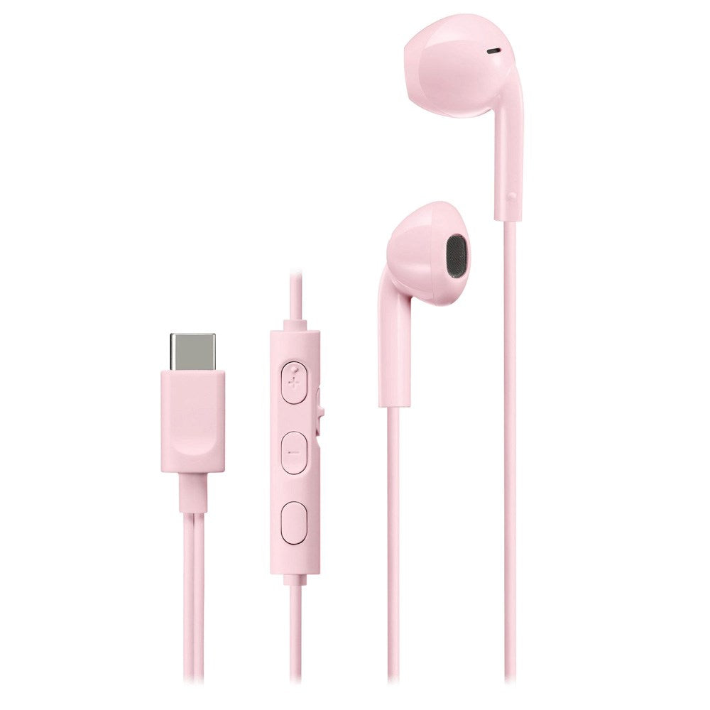 JVC HA-FR17UC In-Ear Headset m. USB-C & Mikrofon - Lyserød