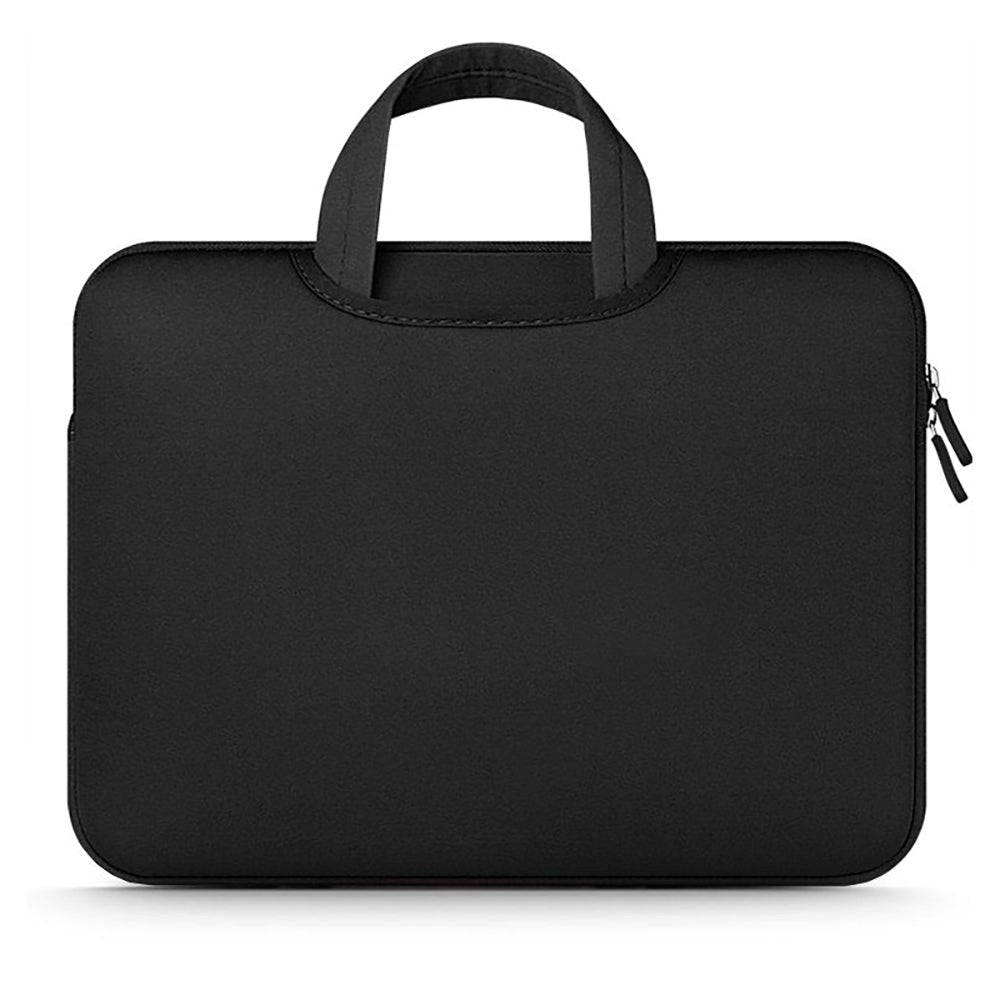 Tech-Protect Neopren MacBook / Laptop Sleeve 13-14" m. Håndtag og Ekstra Rum (340 x 250 mm) - Sort