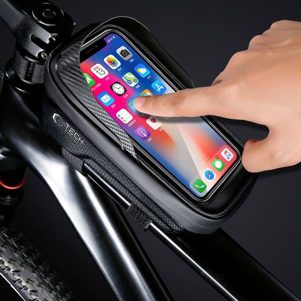 Tech-Protect V2 Universel Cykelholder - Passer til Alle Smartphones - Sort