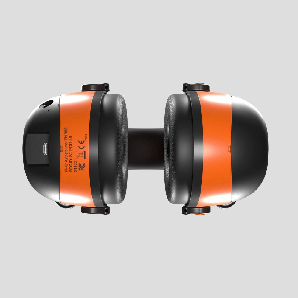 ISOtunes Air Defender Høreværn Bluetooth - Sort / Orange