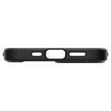 iPhone 13 Spigen Ultra Hybrid Bagside Cover - Gennemsigtig / Sort