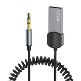 Tech-Protect Ultraboost AUX Kabel m. Bluetooth - 1m - Grå