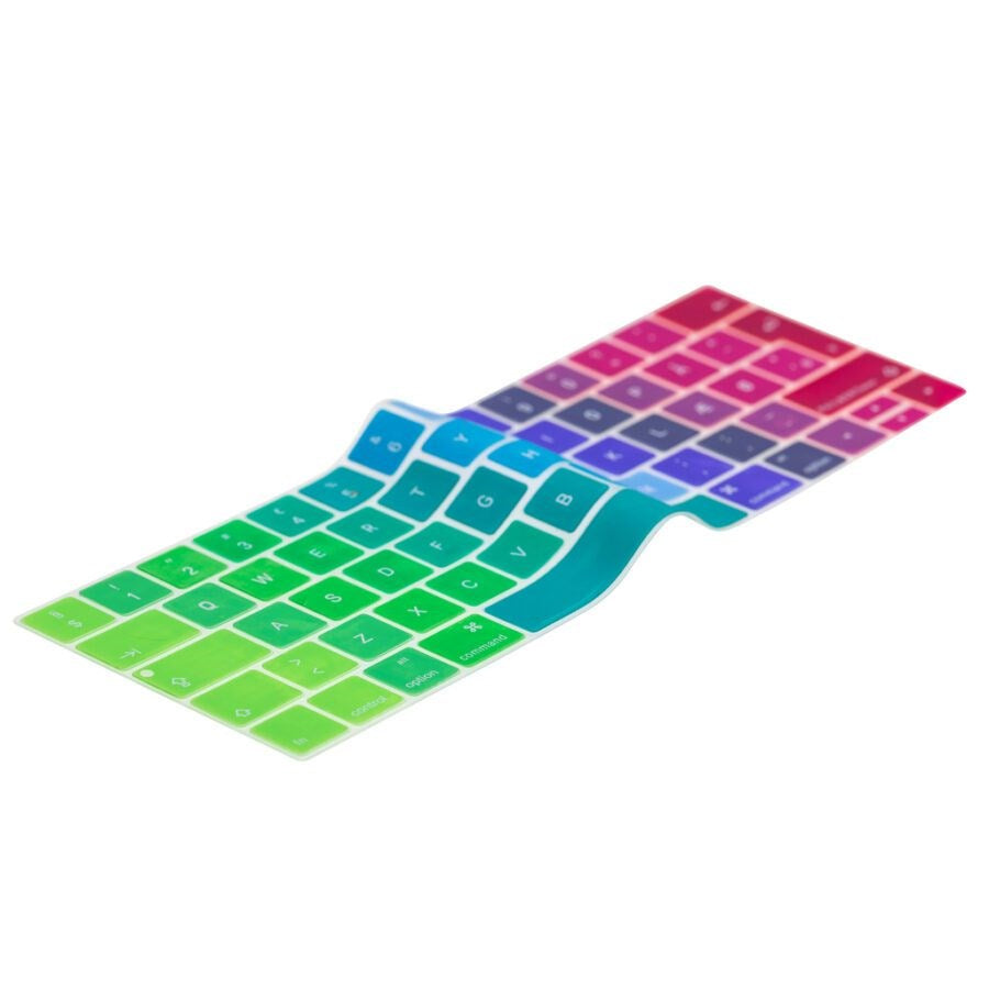 MacBook Pro Touch Bar 13" / 15" Philbert Keyboard Cover m. Dansk Layout - Regnbue
