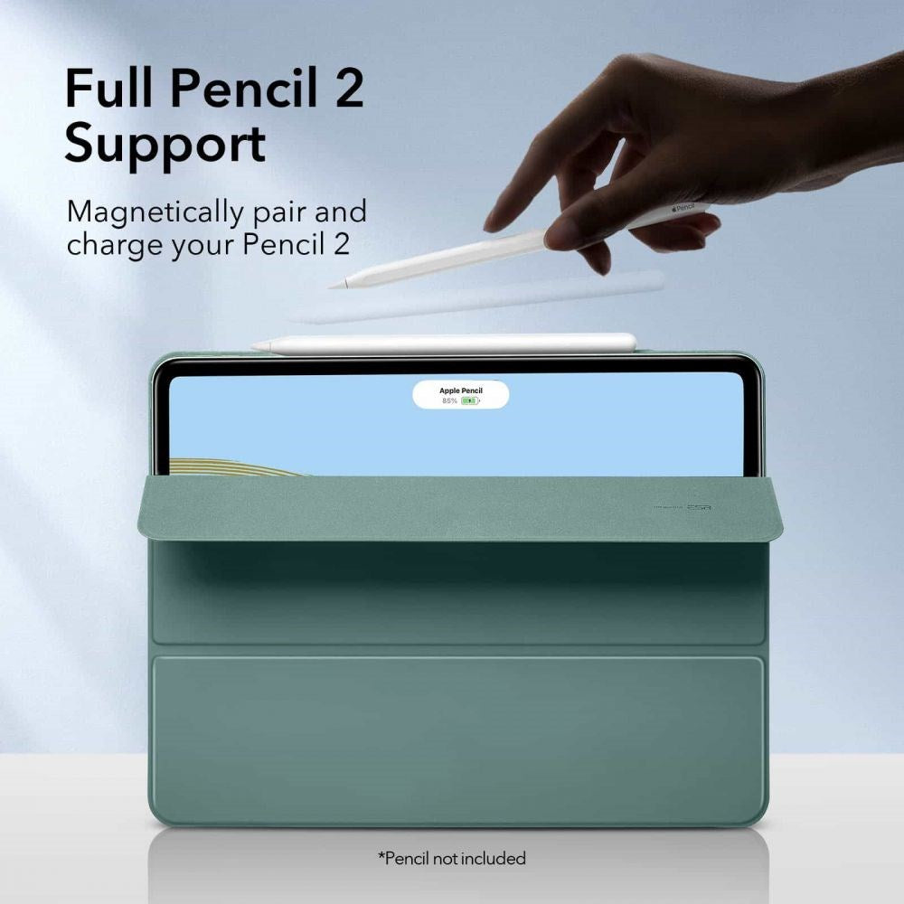 iPad Pro 11 (2021 / 2020 / 2018) ESR Rebound Case Med Apple Pencil Holder - Forest Green