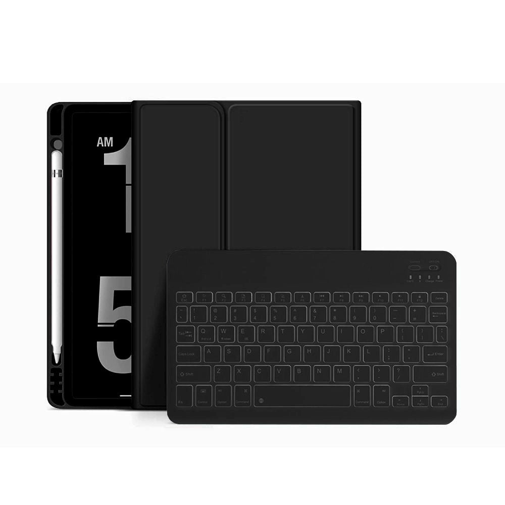 Tech-Protect iPad 11" (2025) / iPad 10.9" (2024/2022) Keyboard Cover m. Pencil Holder - Engelsk Layout - Sort