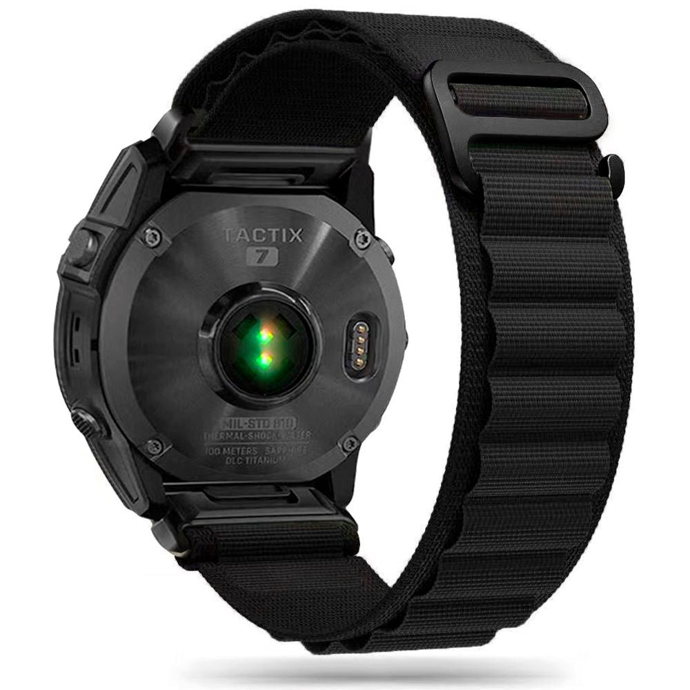Universal Garmin 26mm Tech-Protect Nylon Pro Rem - Sort