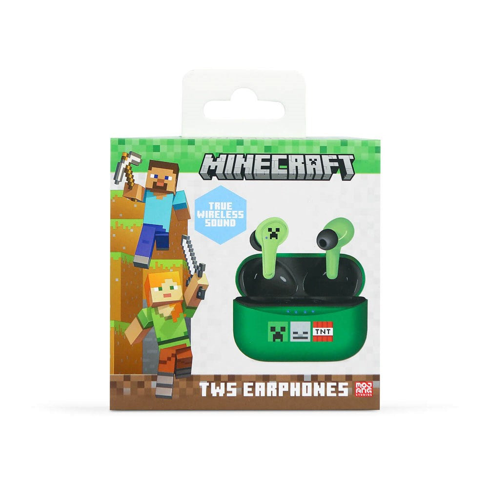 OTL Minecraft True Wireless Headset - In-Ear - Grøn
