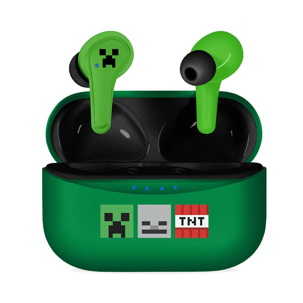 OTL Minecraft True Wireless Headset - In-Ear - Grøn