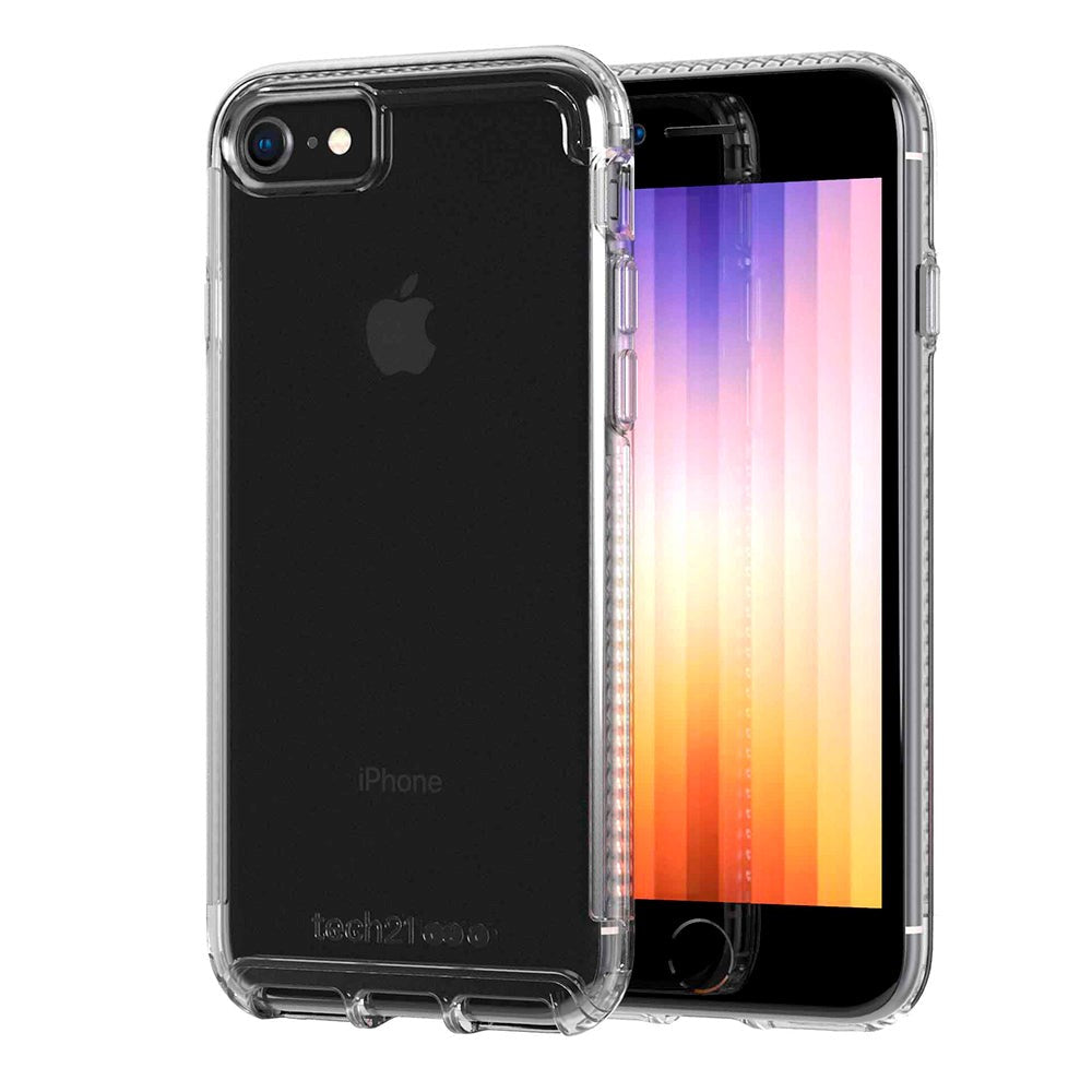 Tech21 iPhone SE (2022 / 2020) / 8 / 7 Pure Clear Bagside Cover - Gennemsigtig