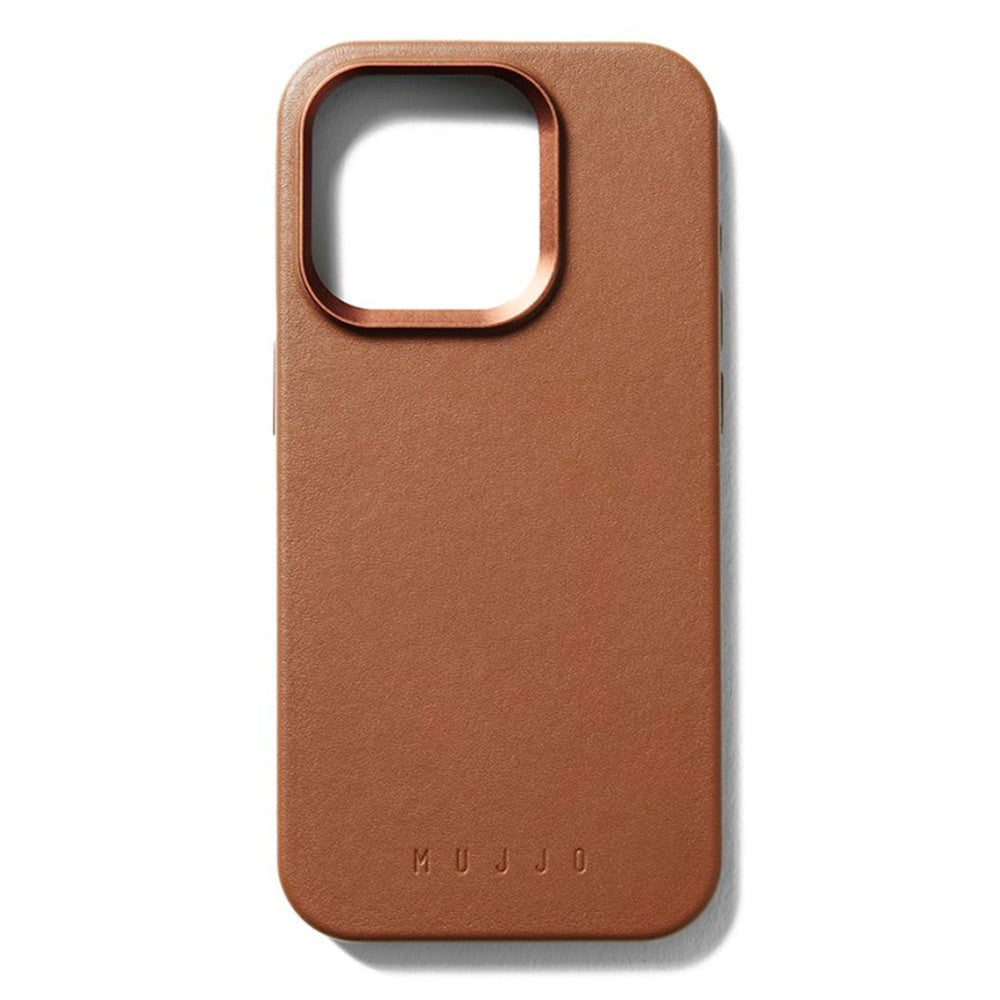 iPhone 15 Pro Mujjo Leather Cover - MagSafe Kompatibel - Brun