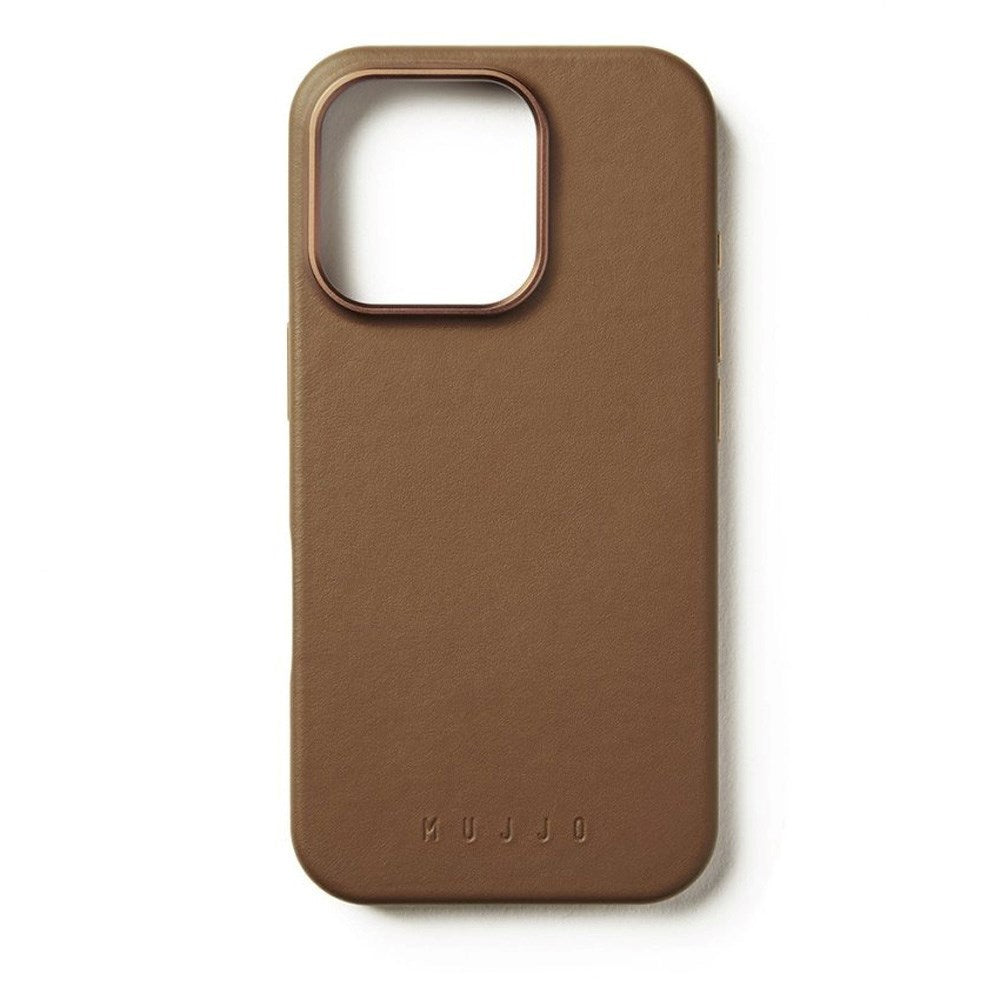 iPhone 16 Pro Mujjo Leather Cover - MagSafe Kompatibel - Brun