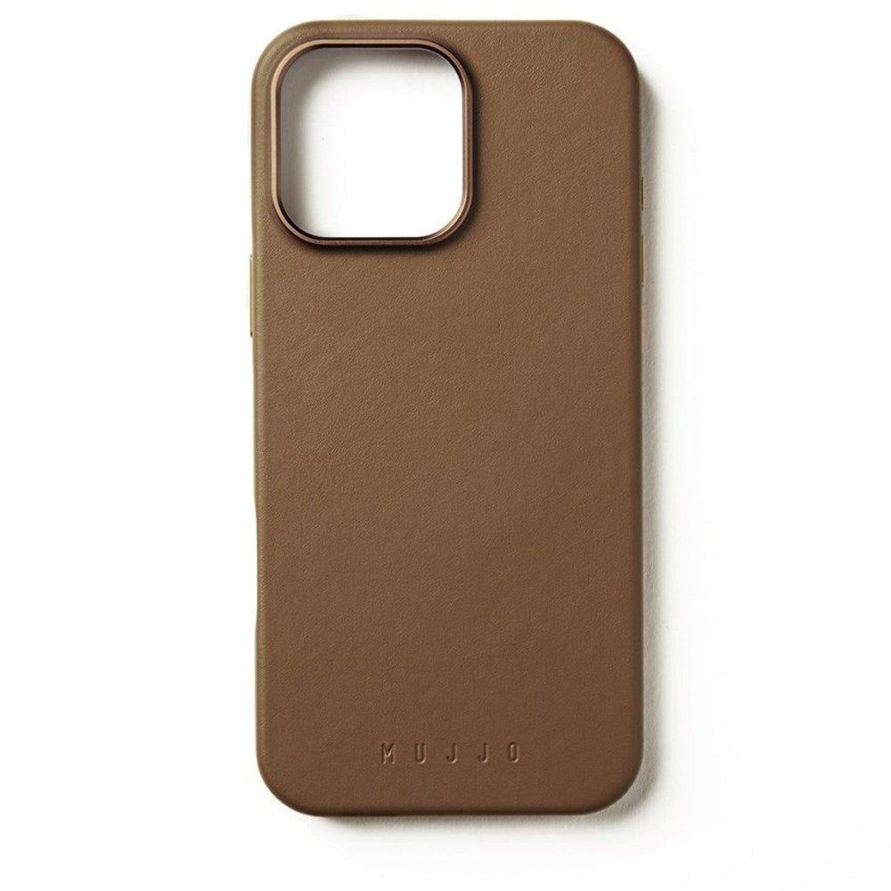 iPhone 16 Pro Max Mujjo Leather Cover - MagSafe Kompatibel - Tan
