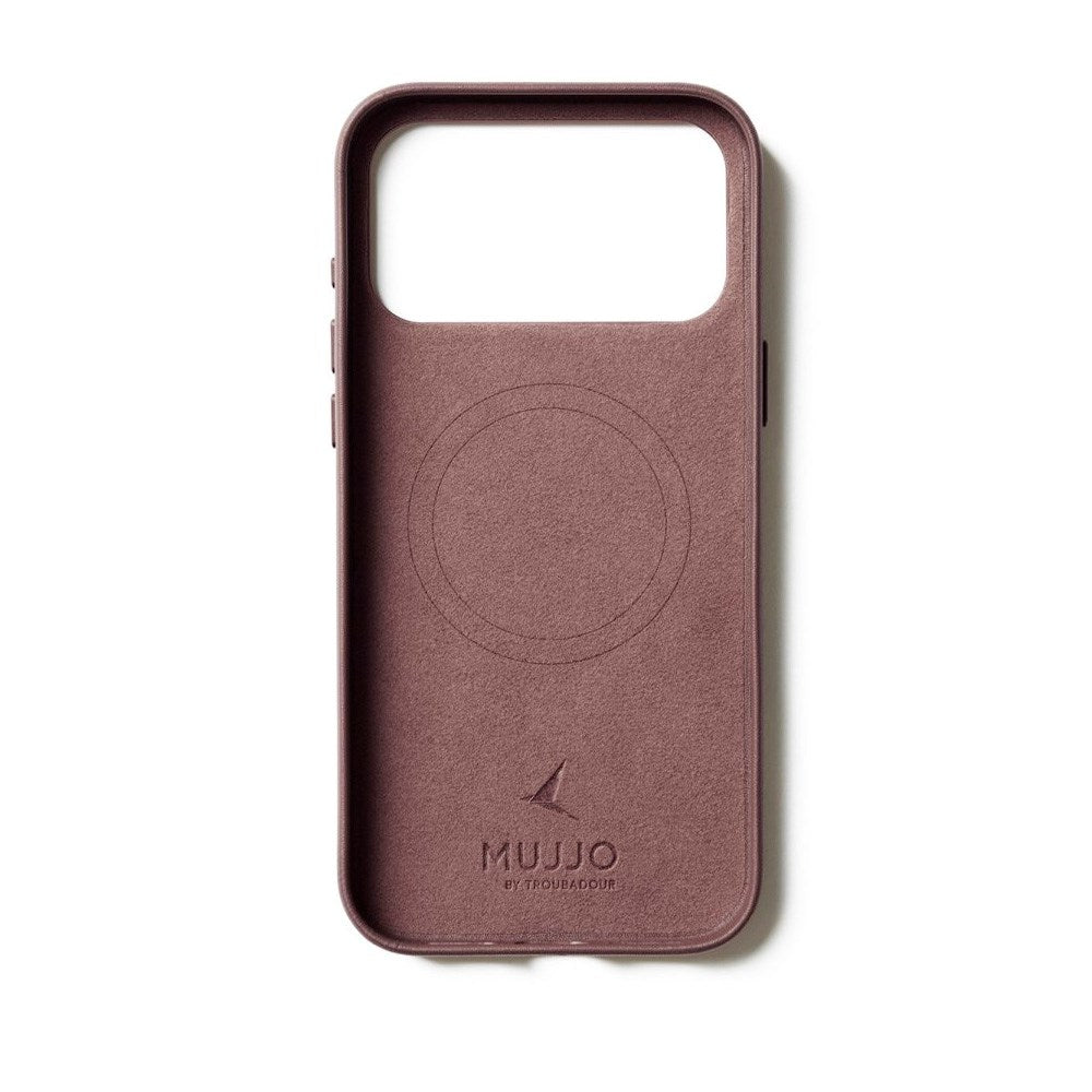 iPhone 17 Pro Mujjo Leather Cover - MagSafe Kompatibel - Bronze Red