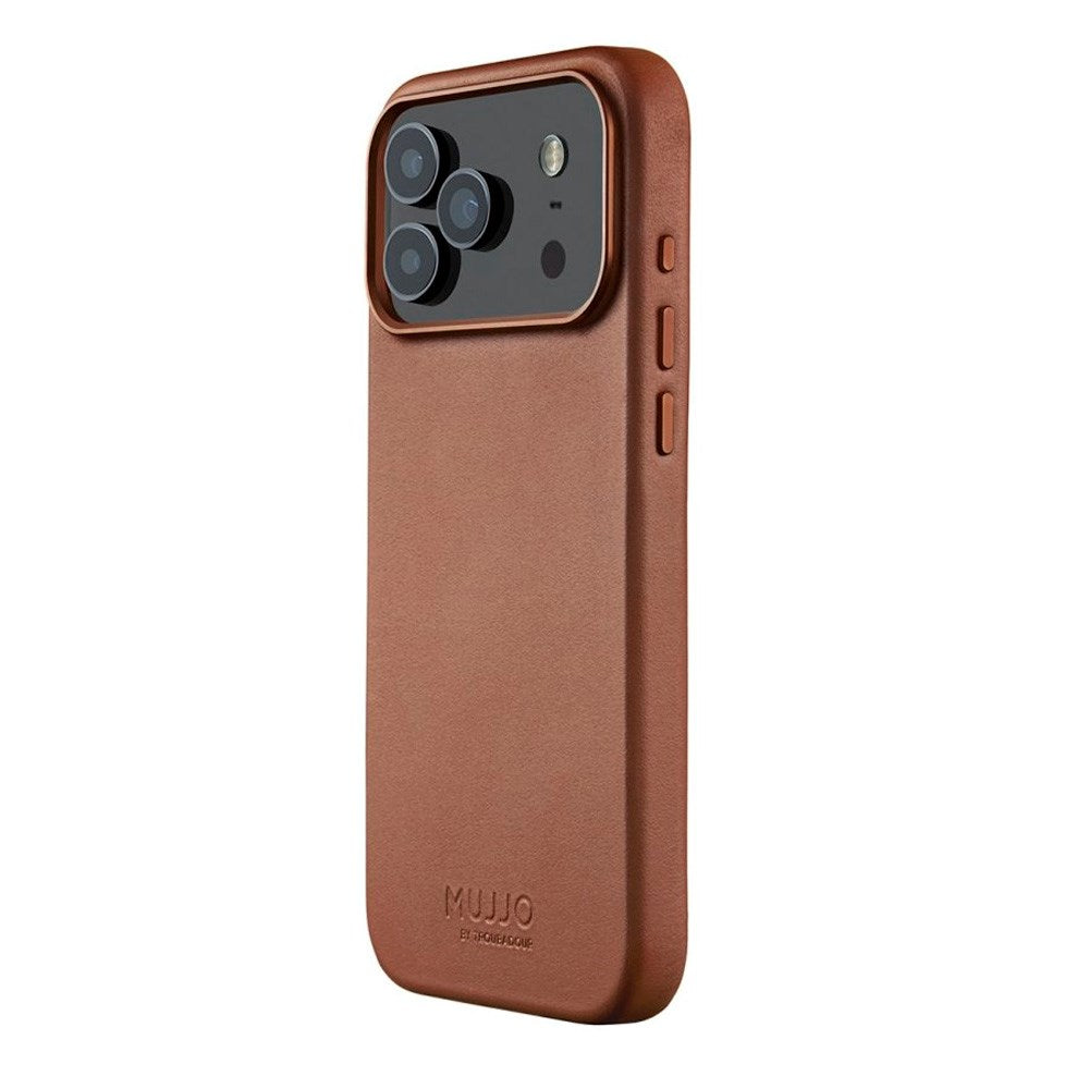 iPhone 17 Pro Max Mujjo Leather Cover - MagSafe Kompatibel - Tan