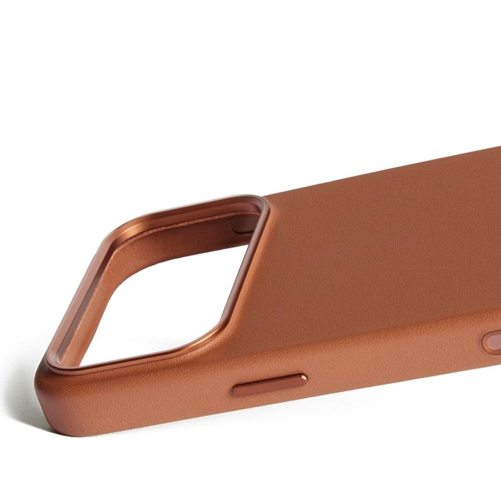 iPhone 17 Pro Max Mujjo Leather Cover - MagSafe Kompatibel - Tan