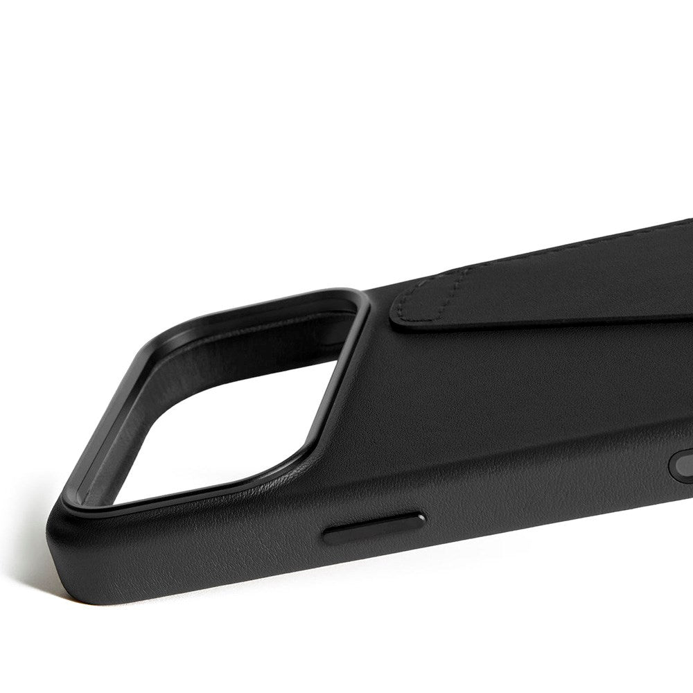 iPhone 17 Pro Max Mujjo Wallet Leather Cover - MagSafe Kompatibel - Black