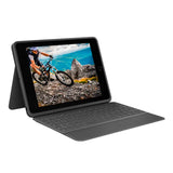 Logitech iPad 10.2" (2021 / 2020 / 2019) Rugged Folio Keyboard (Dansk Tastatur m. Flip Cover) - Graphite