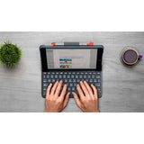 Logitech iPad 10.2" (2021 / 2020 / 2019) Slim Folio Keyboard (Dansk Keyboard m. Flip Cover) - Graphite